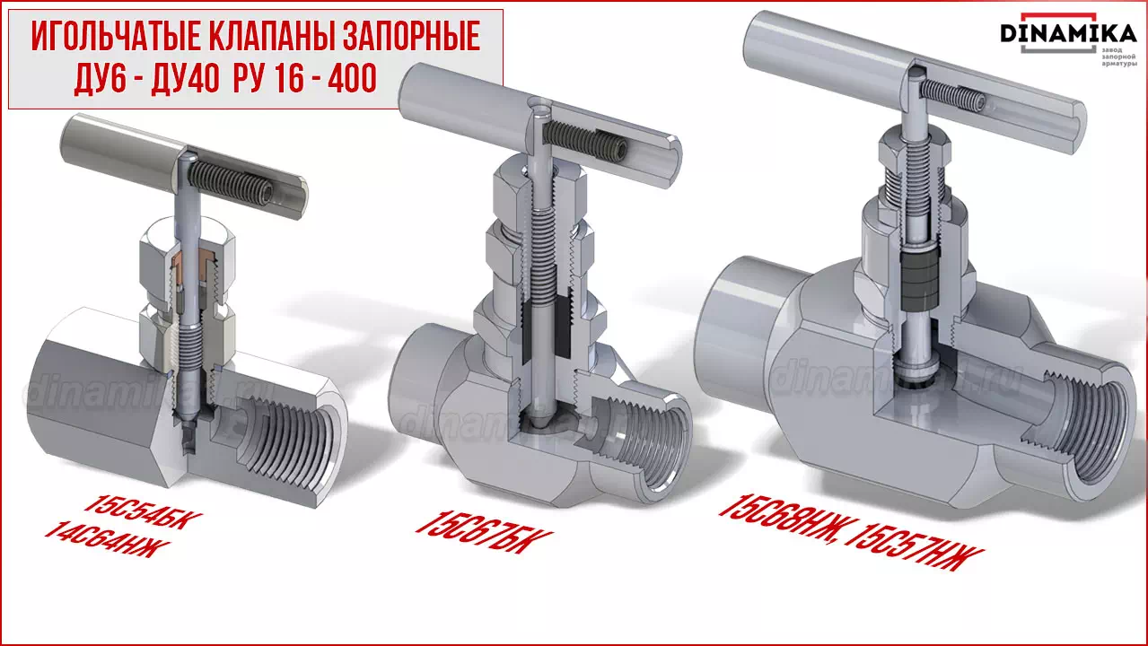 Резьбовые клапаны игольчатые муфтовые в Домодедово